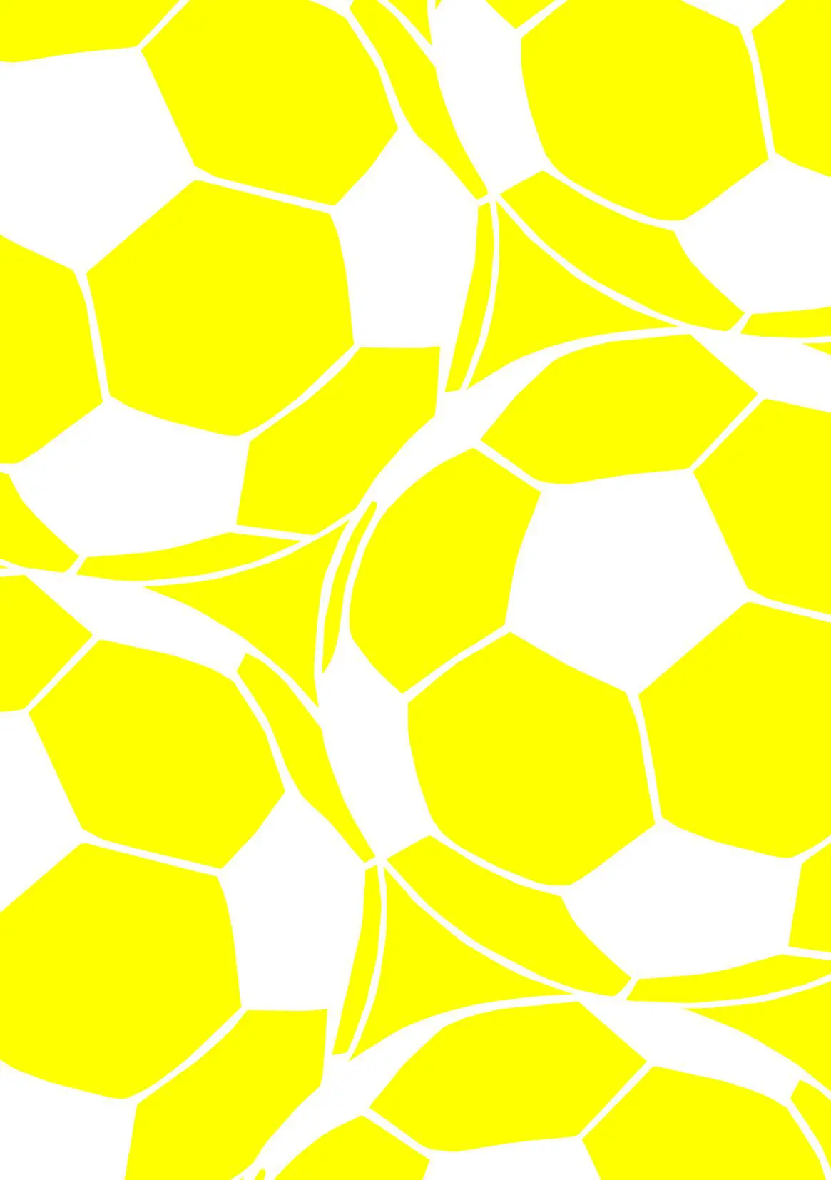 Yellow White Football | A5 Notebook | Lined | 100 pages | Blank Date | Page Numbers