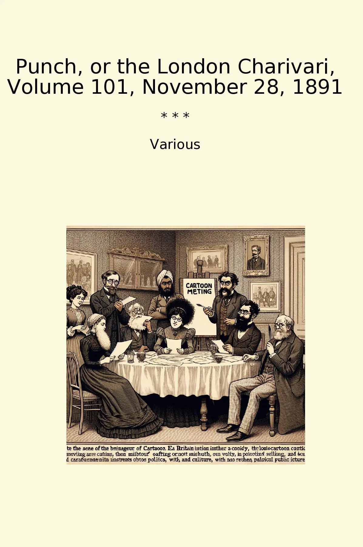 Punch, or the London Charivari, Volume 101, November 28, 1891