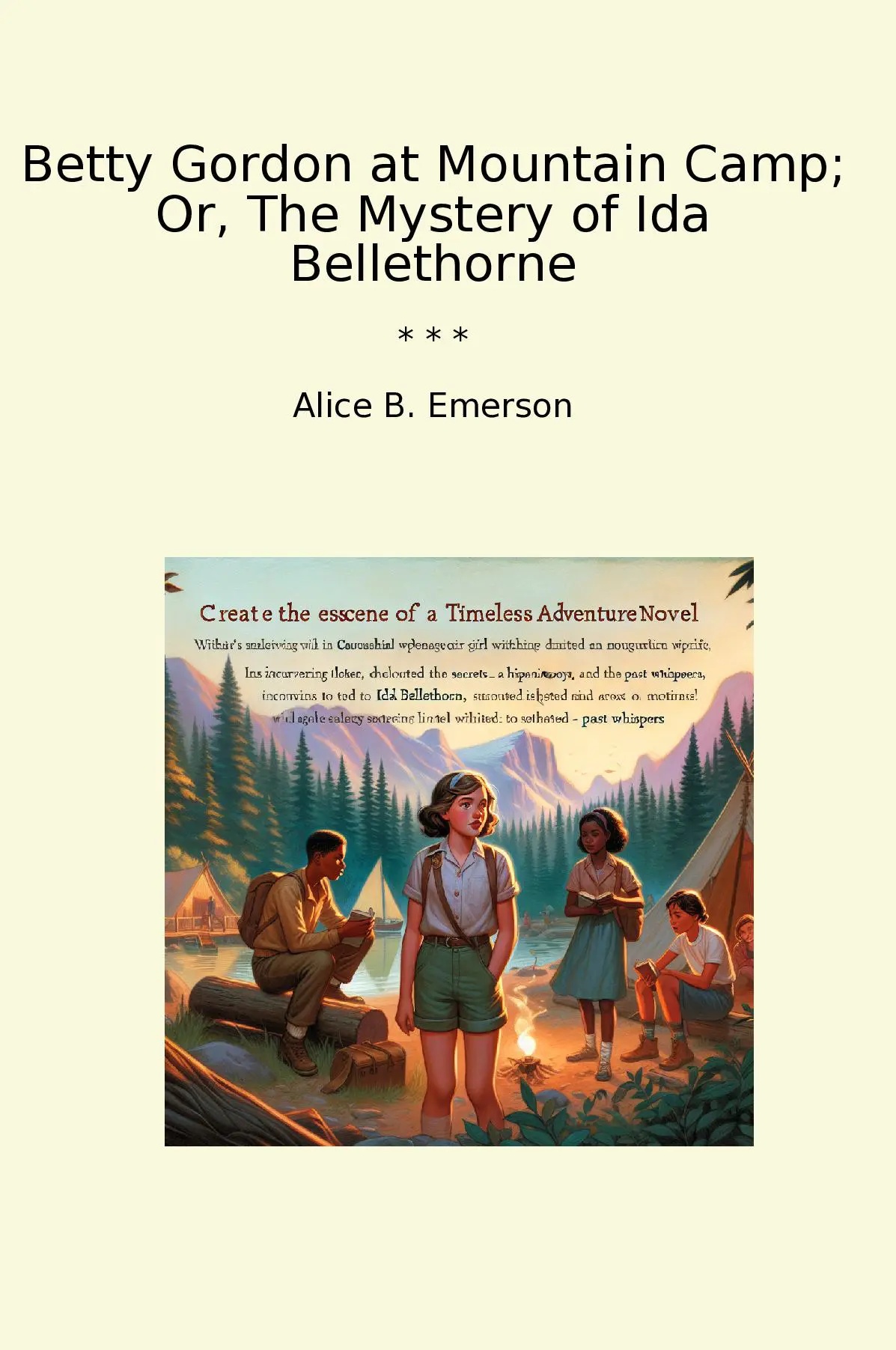 Betty Gordon at Mountain Camp; Or, The Mystery of Ida Bellethorne