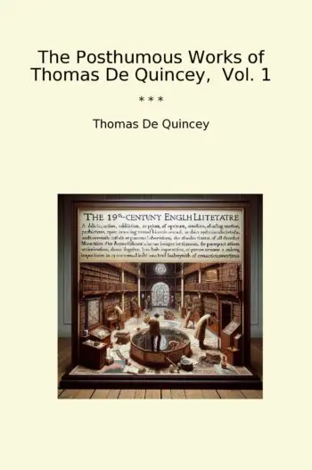 The Posthumous Works of Thomas De Quincey, Vol. 1