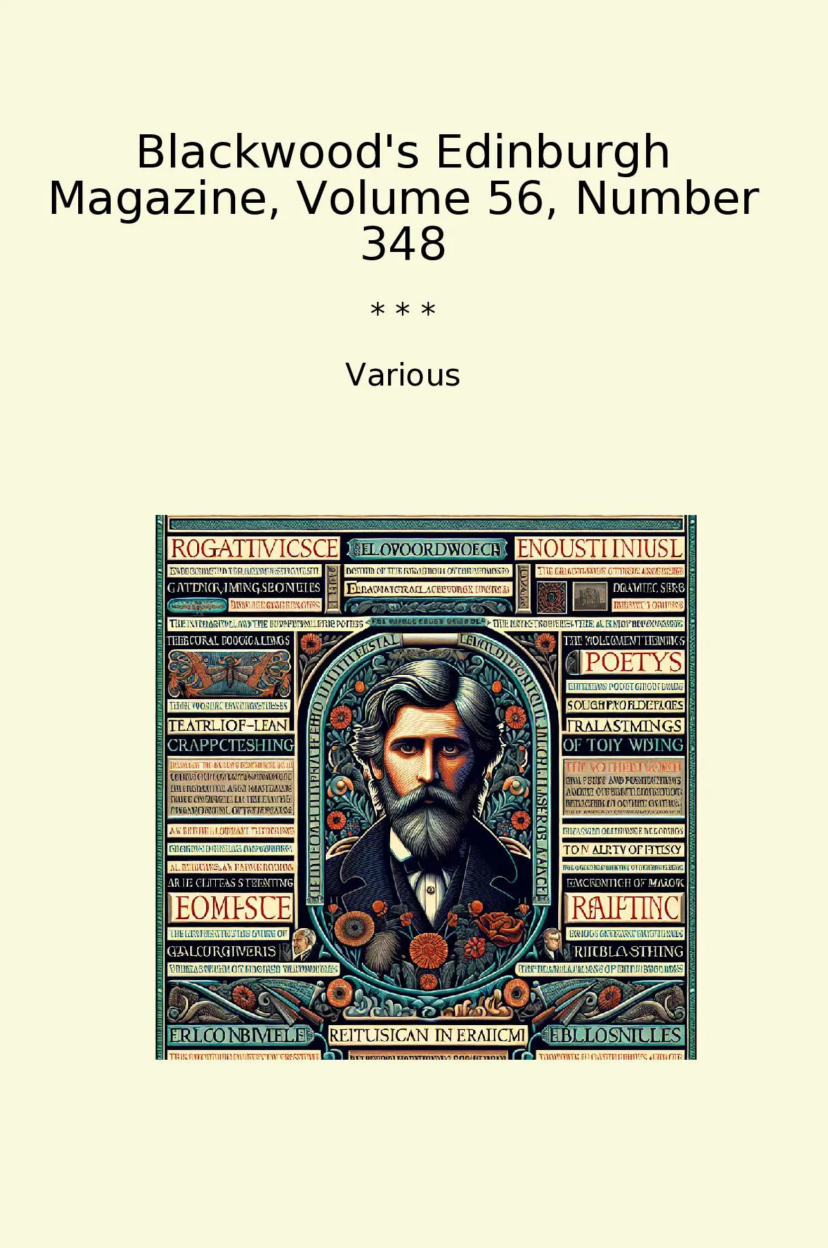 Blackwood's Edinburgh Magazine, Volume 56, Number 348