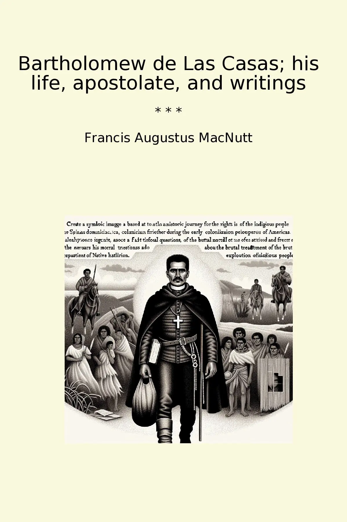 Bartholomew de Las Casas; his life, apostolate, and writings