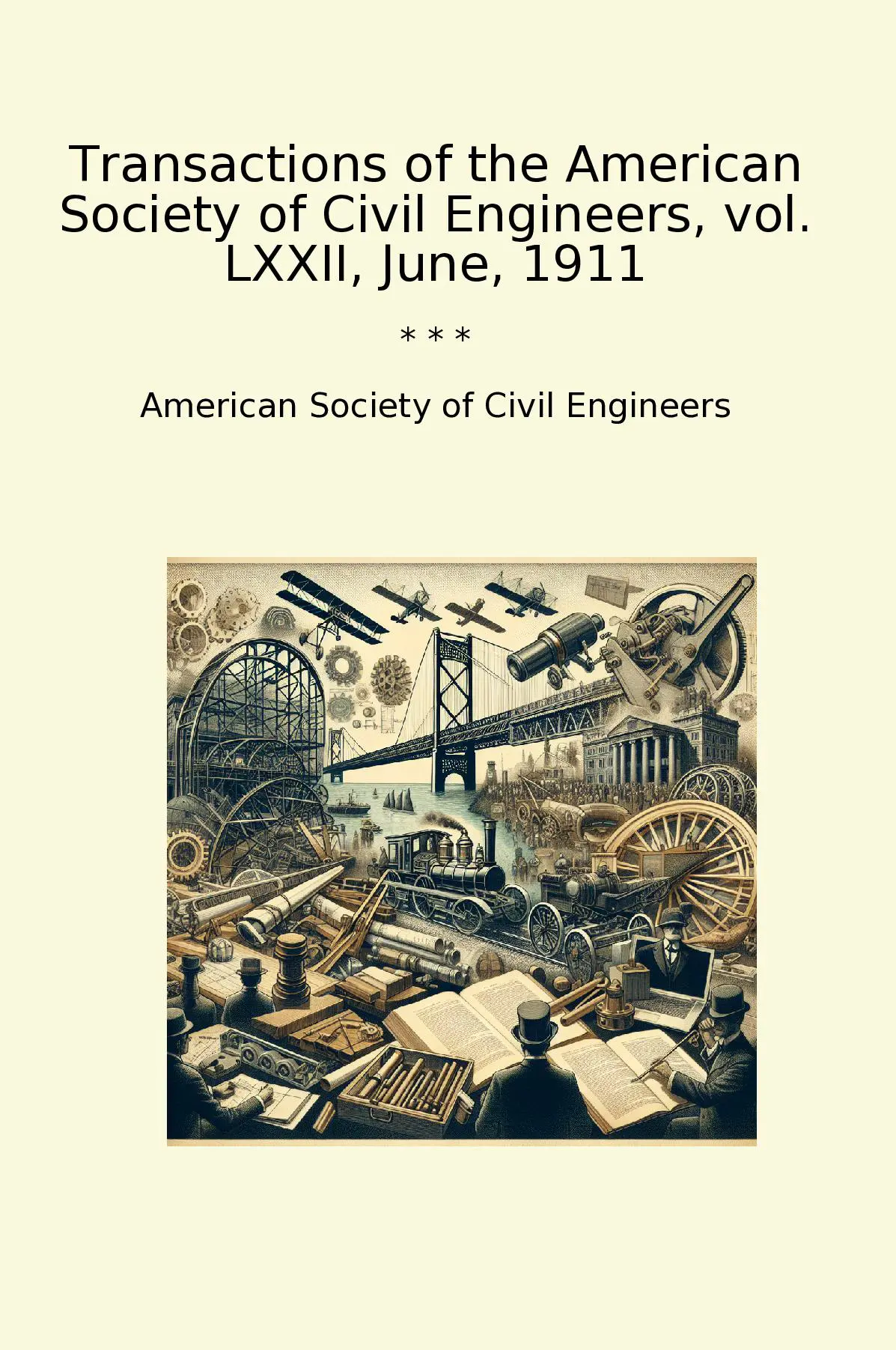 Transactions of the American Society of Civil Engineers, vol. LXXII, June, 1911