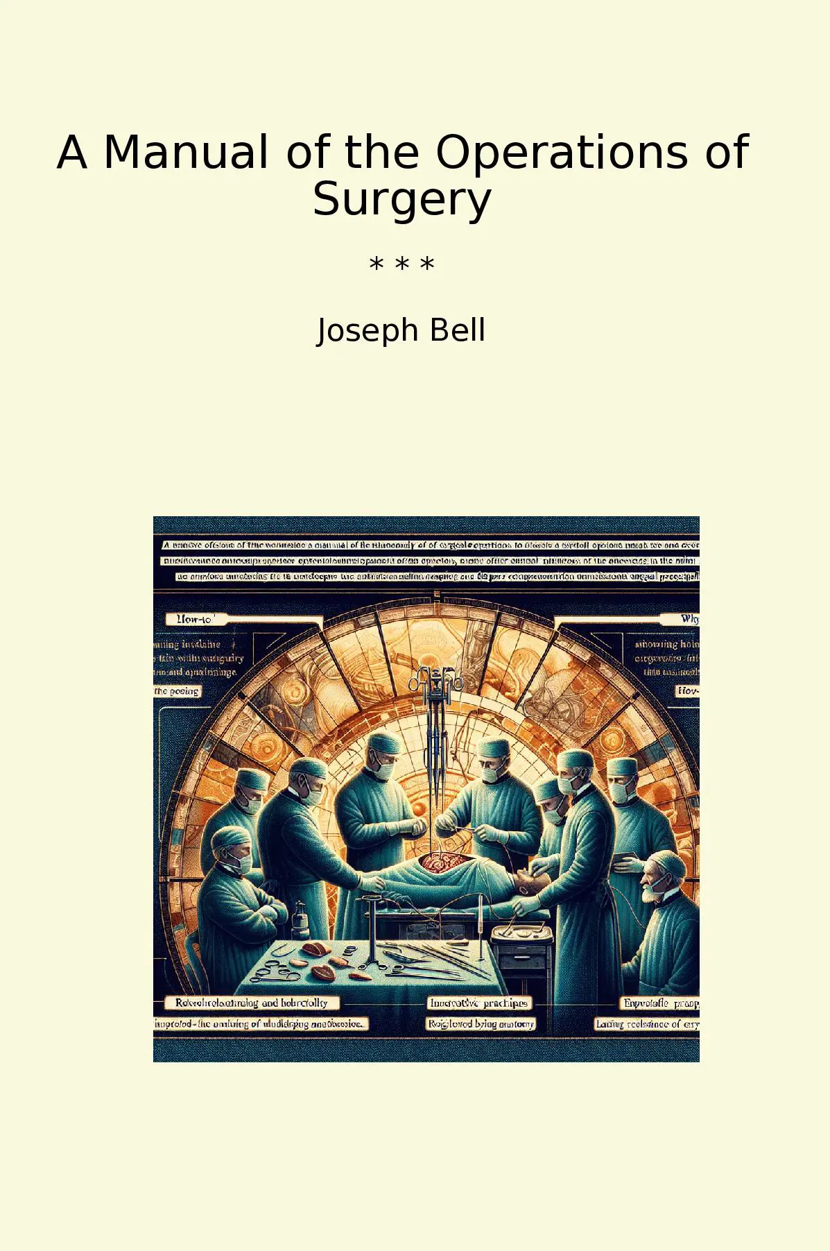 A Manual of the Operations of Surgery