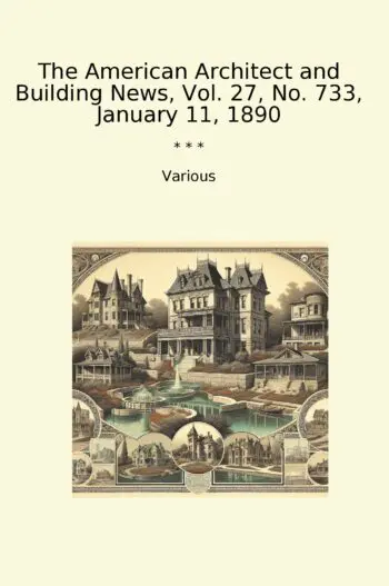 The American Architect and Building News, Vol. 27, No. 733, January 11, 1890