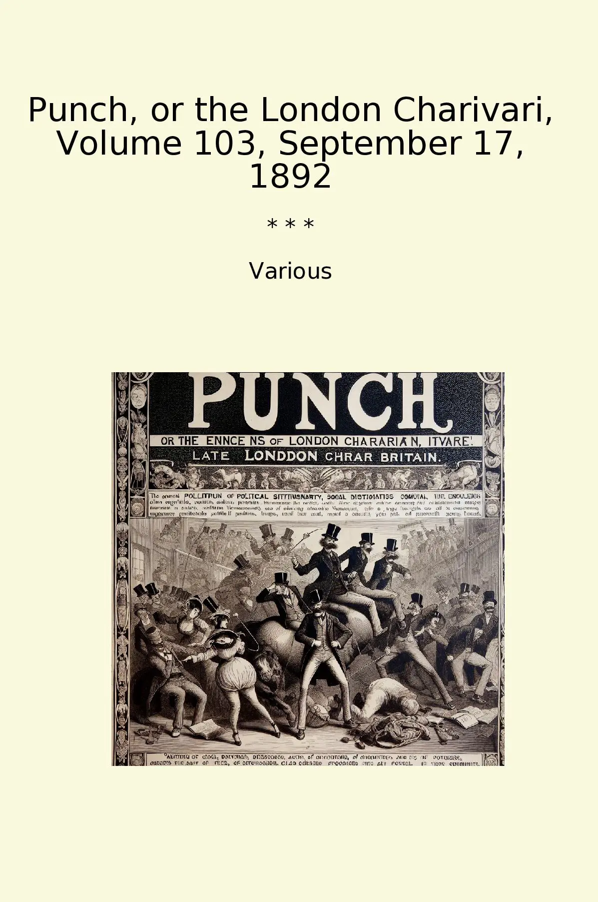 Punch, or the London Charivari, Volume 103, September 17, 1892