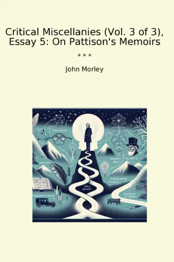 Critical Miscellanies (Vol. 3 of 3), Essay 5: On Pattison's Memoirs