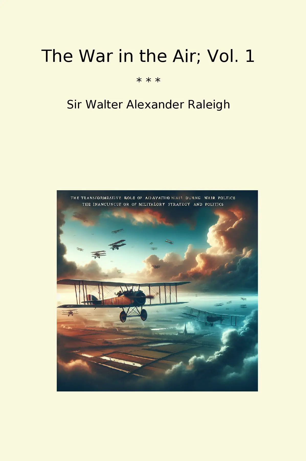 The War in the Air; Vol. 1