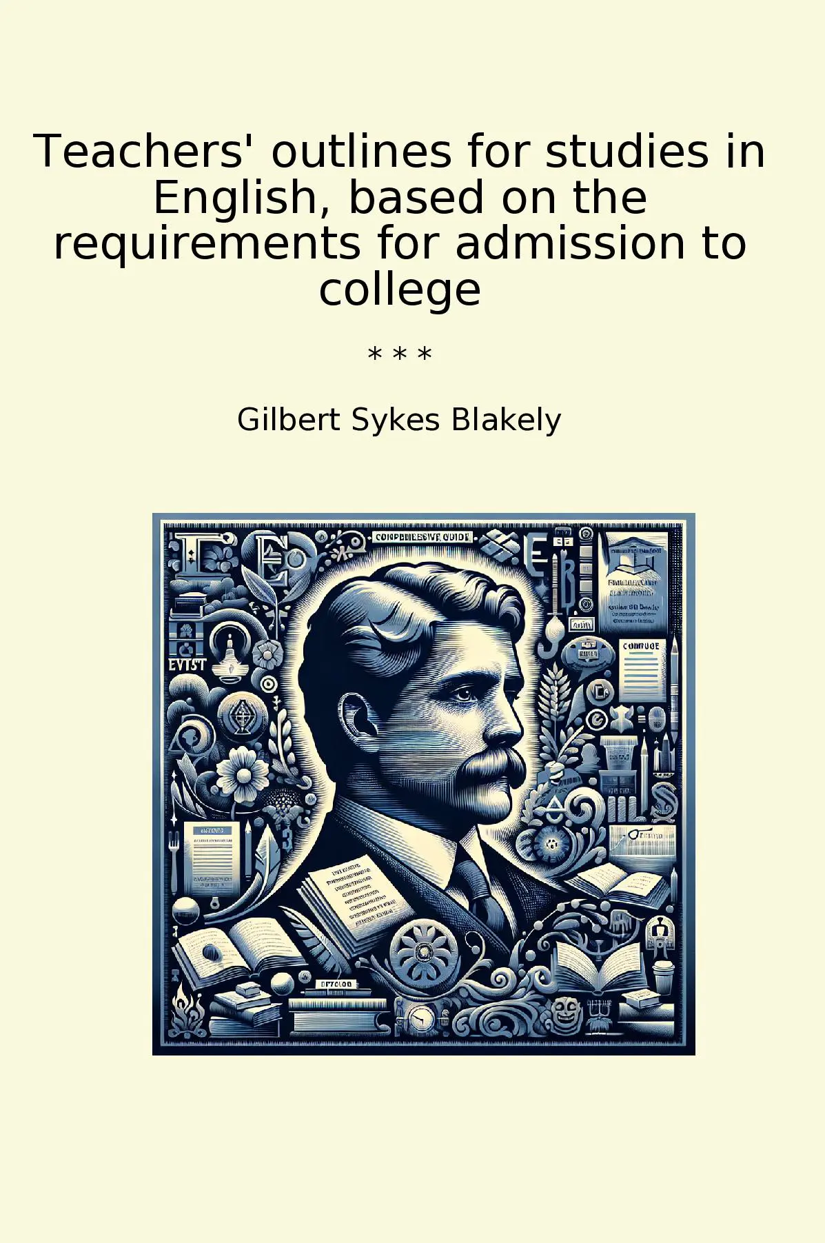 Teachers' outlines for studies in English, based on the requirements for admission to college