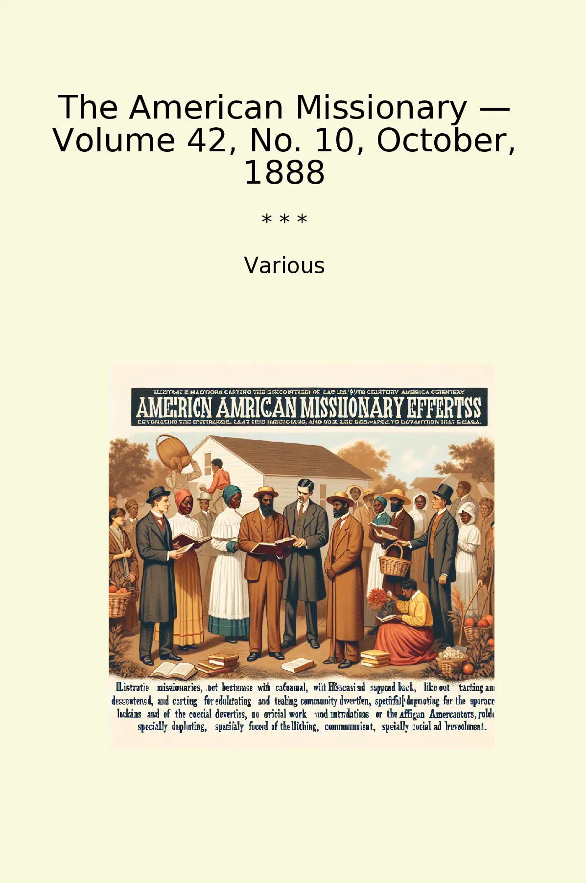 The American Missionary — Volume 42, No. 10, October, 1888