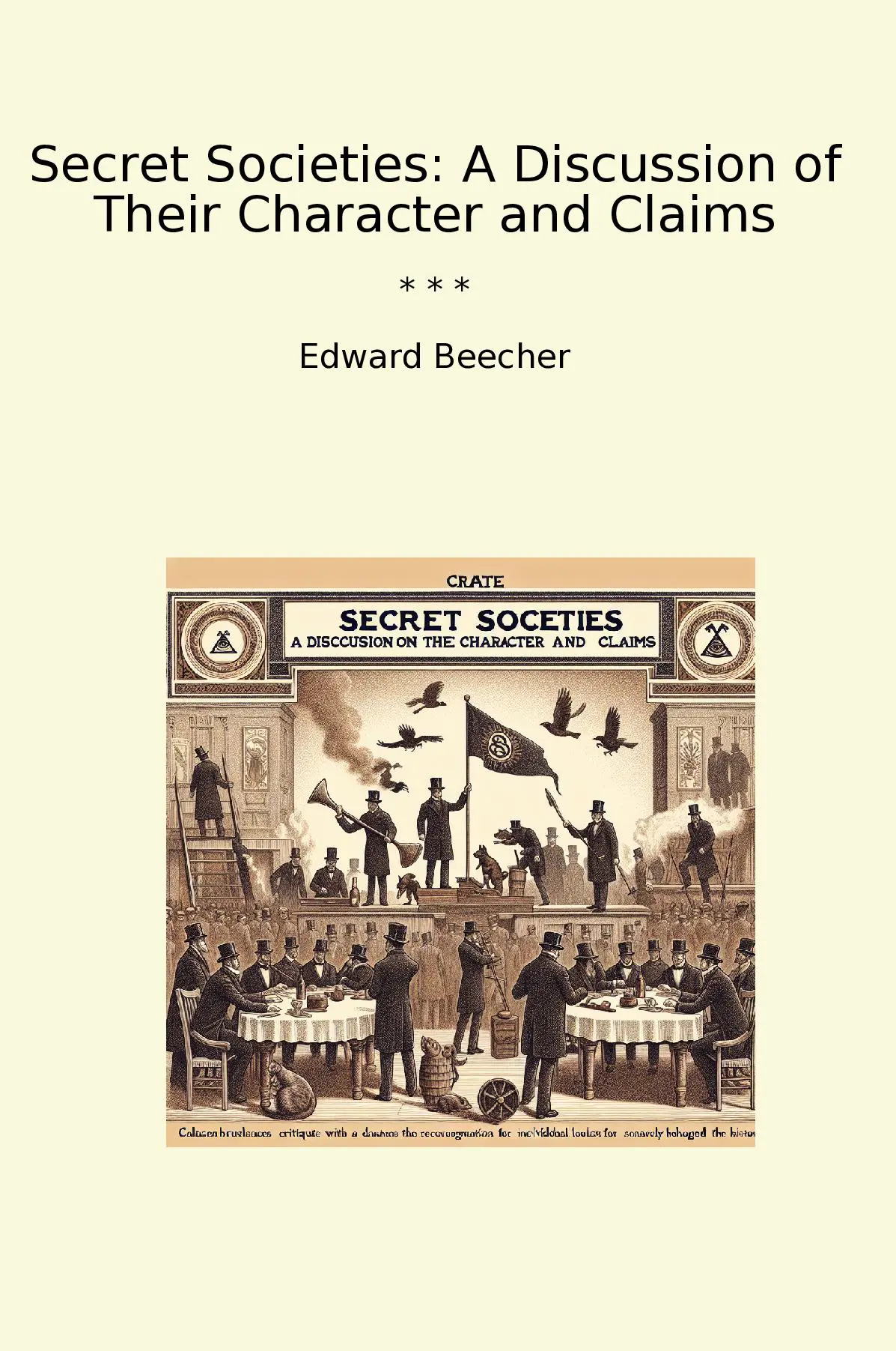 Secret Societies: A Discussion of Their Character and Claims