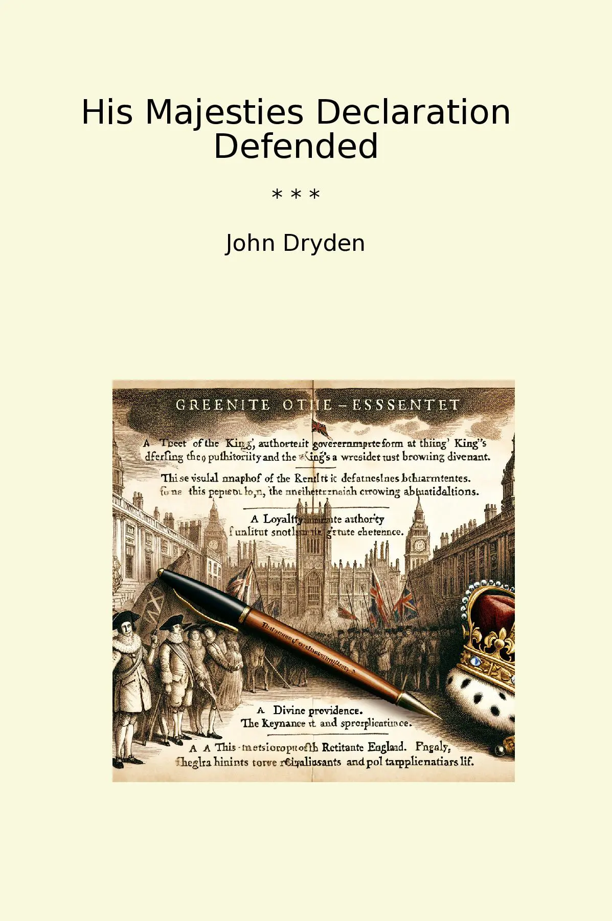 His Majesties Declaration Defended