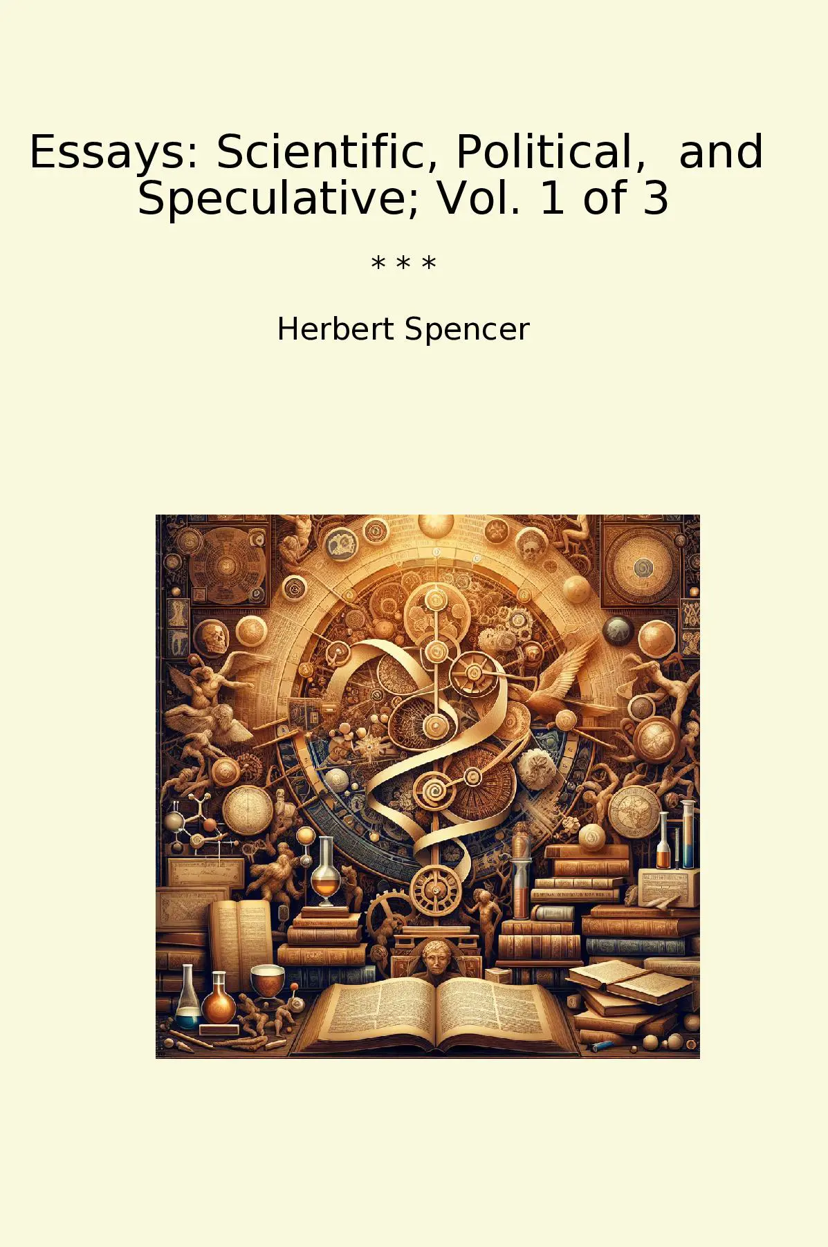 Essays: Scientific, Political, and Speculative; Vol. 1 of 3