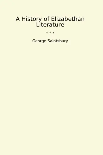 A History of Elizabethan Literature