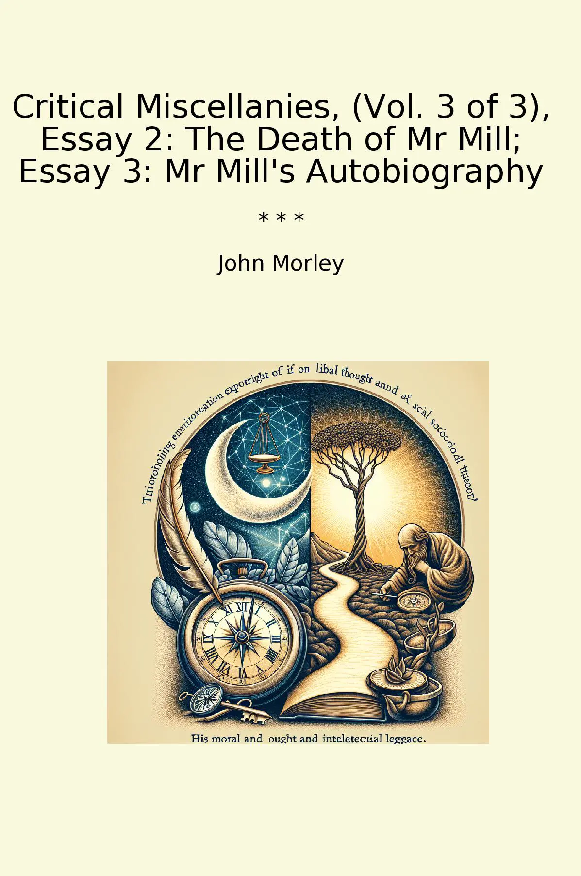 Critical Miscellanies, (Vol. 3 of 3), Essay 2: The Death of Mr Mill; Essay 3: Mr Mill's Autobiography