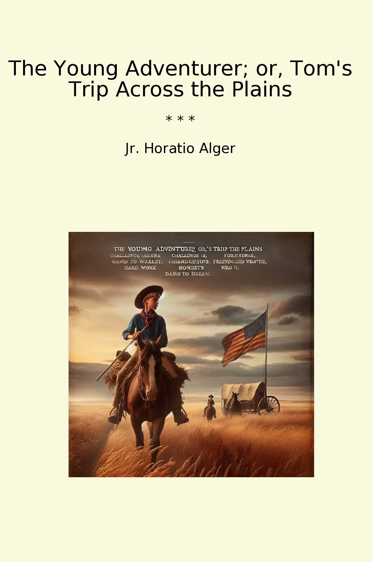 The Young Adventurer; or, Tom's Trip Across the Plains