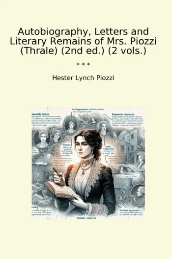 Autobiography, Letters and Literary Remains of Mrs. Piozzi (Thrale) (2nd ed.) (2 vols.)
