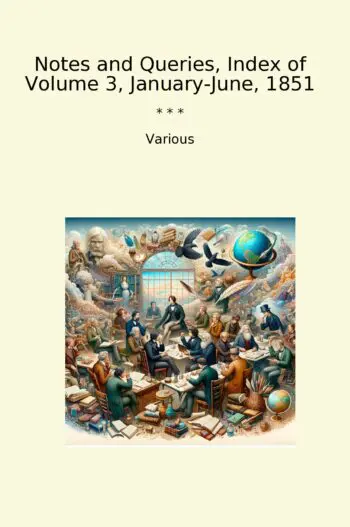 Notes and Queries, Index of Volume 3, January-June, 1851