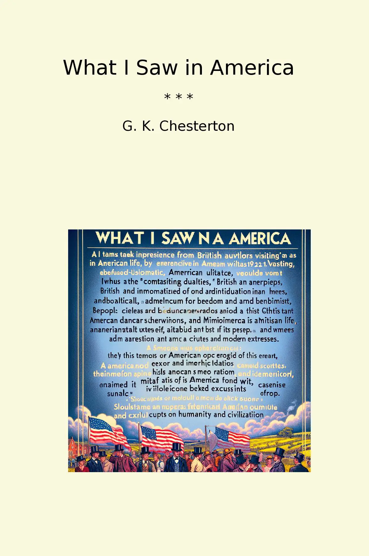 What I Saw in America