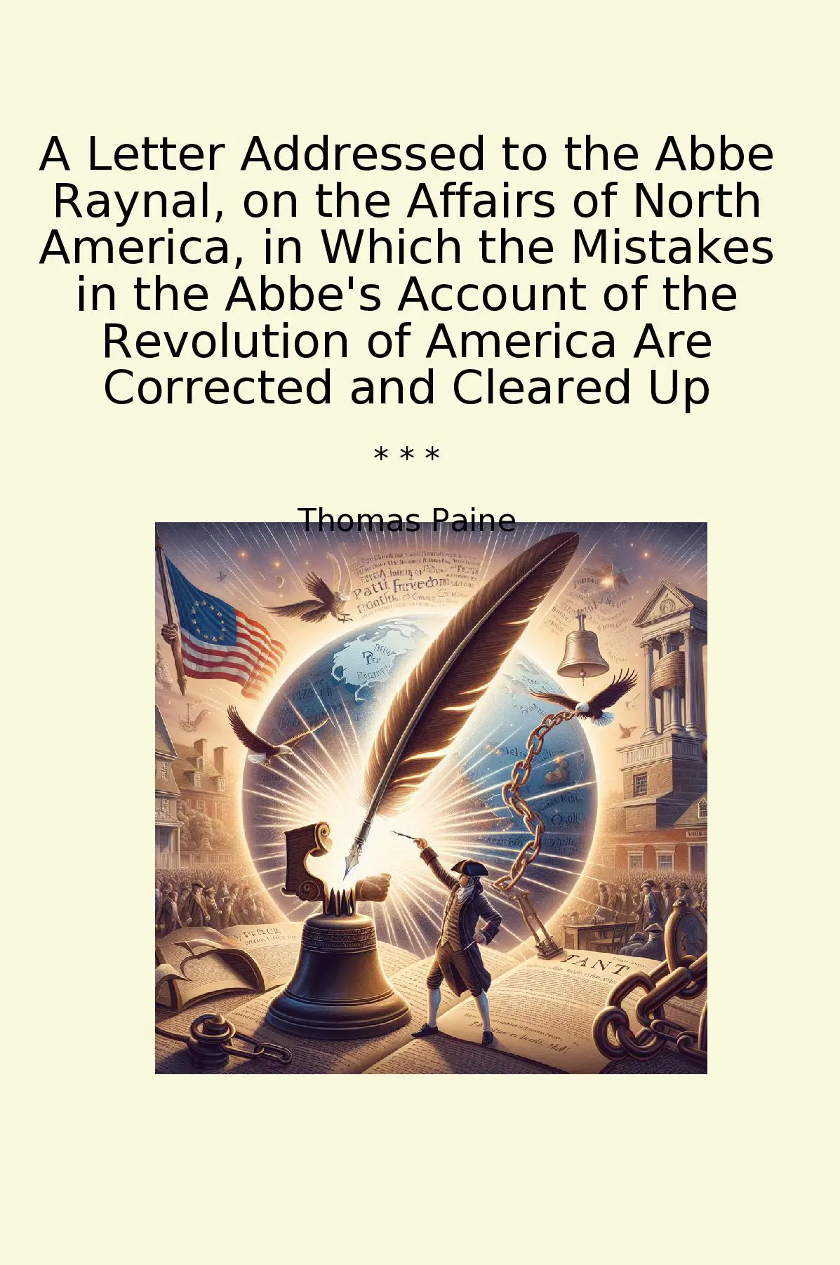 A Letter Addressed to the Abbe Raynal, on the Affairs of North America, in Which the Mistakes in the Abbe's Account of the Revolution of America Are Corrected and Cleared Up