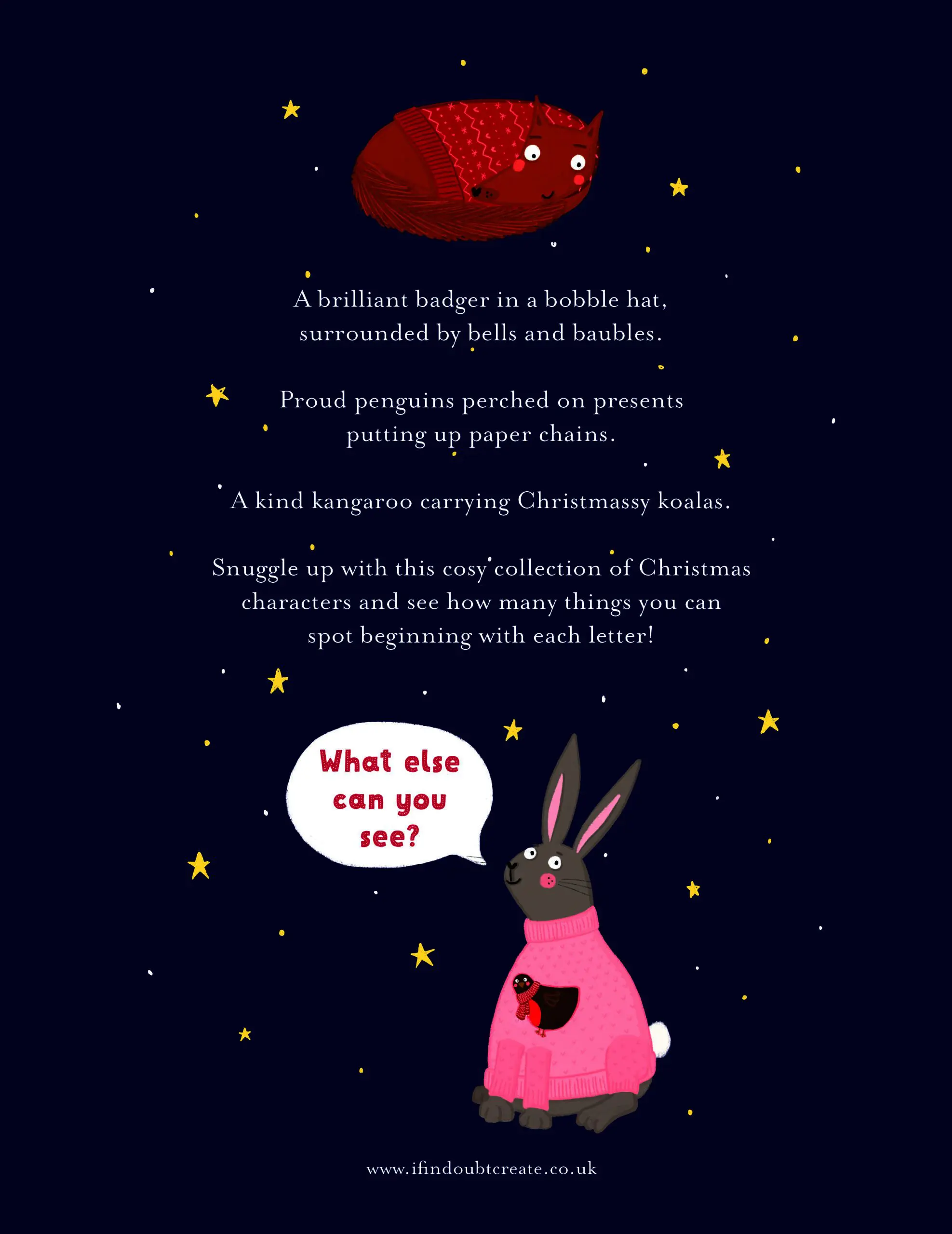 A Christmas Alphabet of Animals In Jumpers
