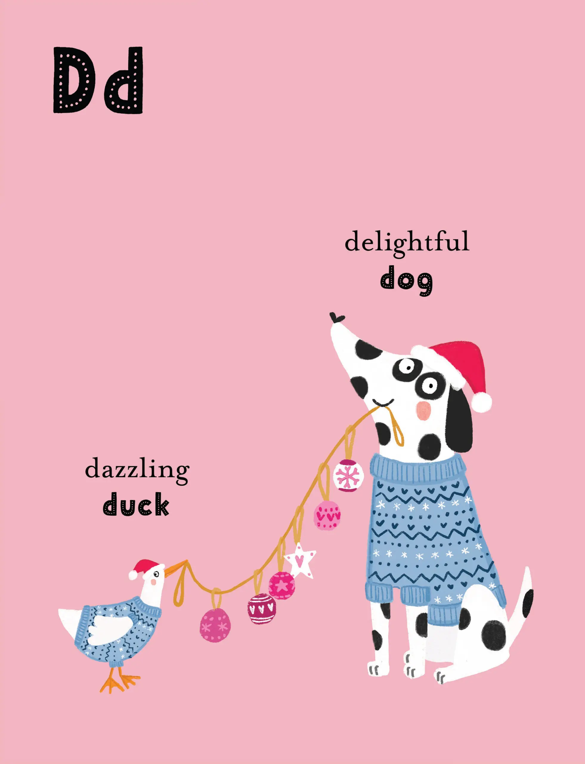 A Christmas Alphabet of Animals In Jumpers