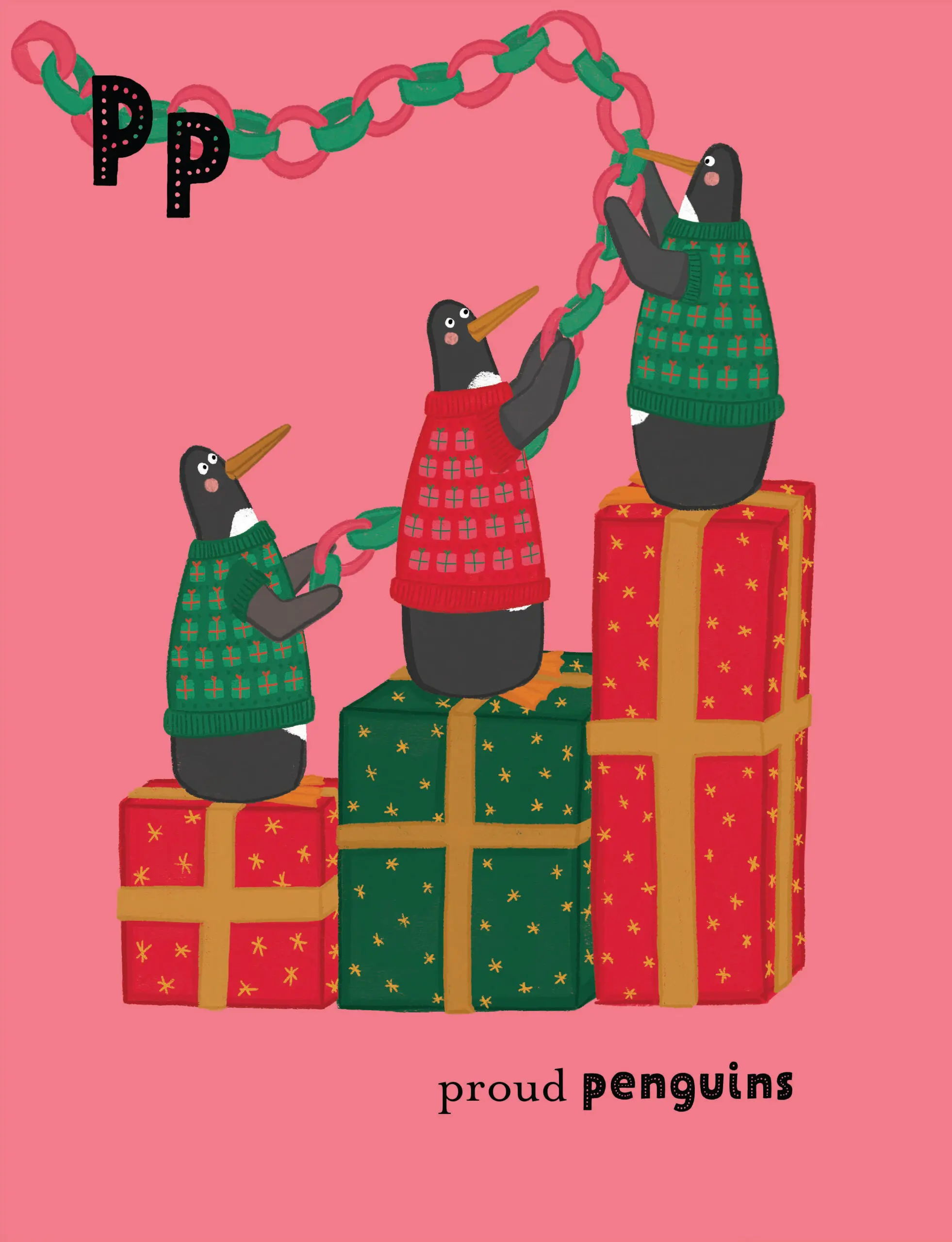 A Christmas Alphabet of Animals In Jumpers