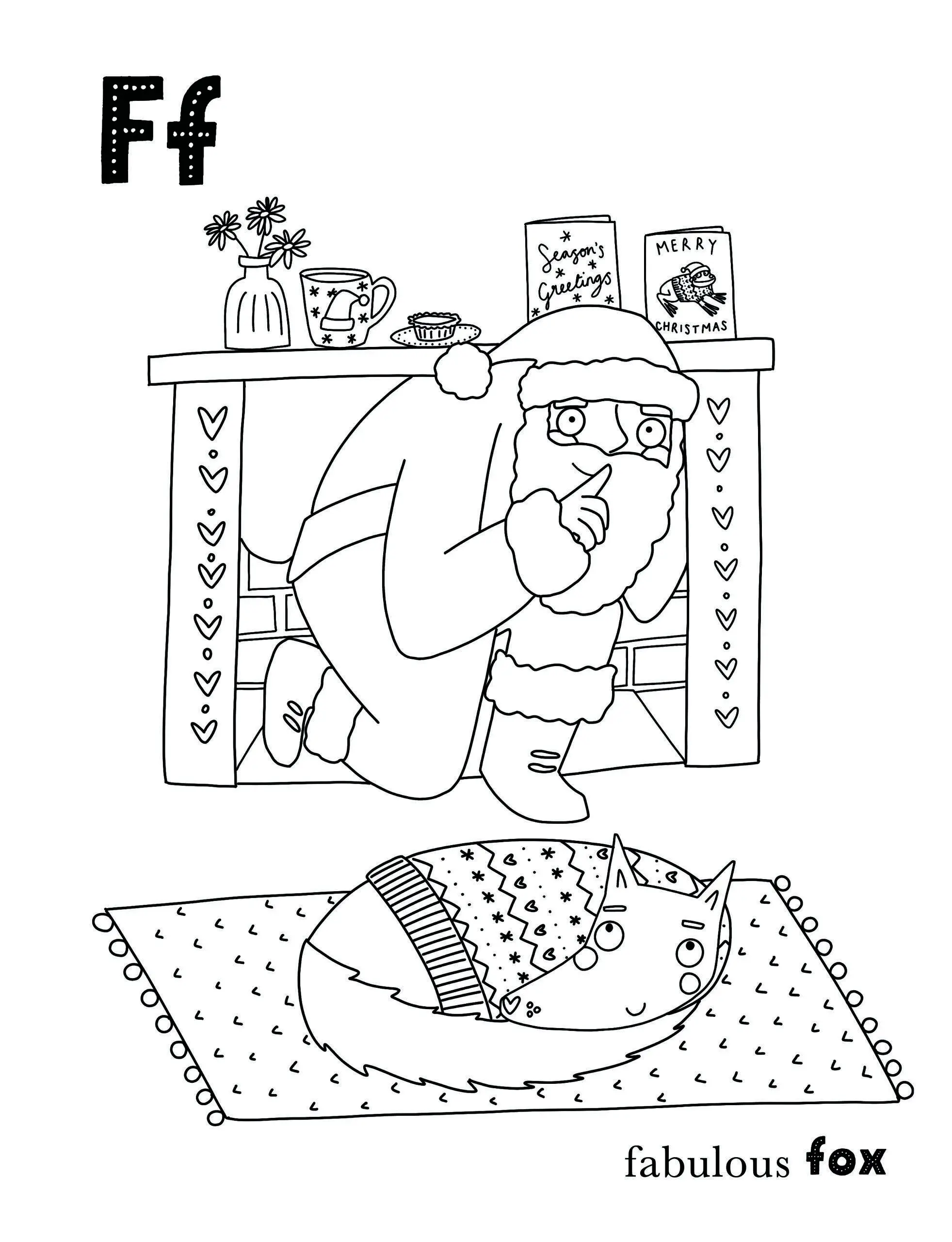 A Cosy Christmas Colouring Book