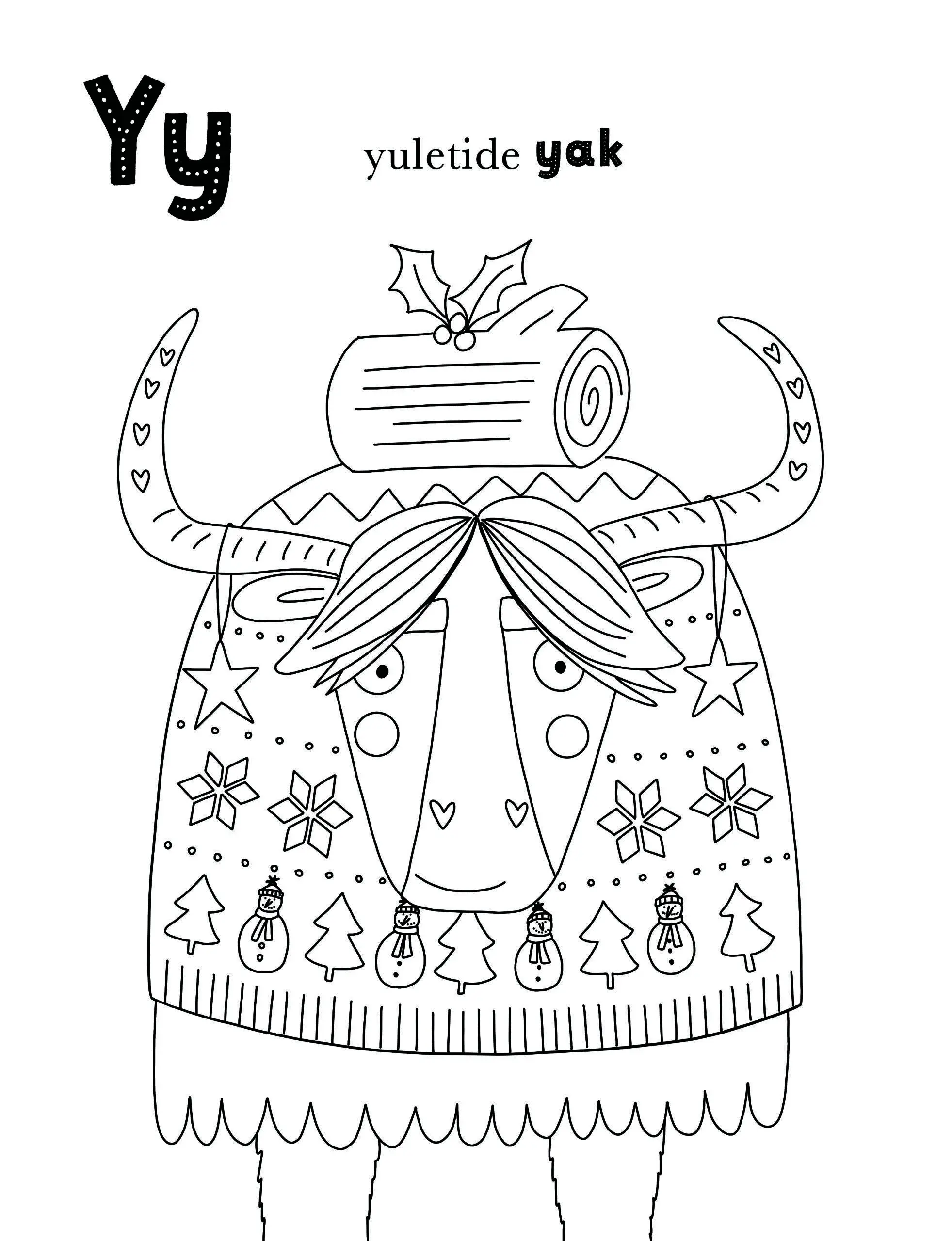 A Cosy Christmas Colouring Book