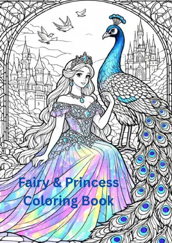 Fairy & Princess Coloring Book