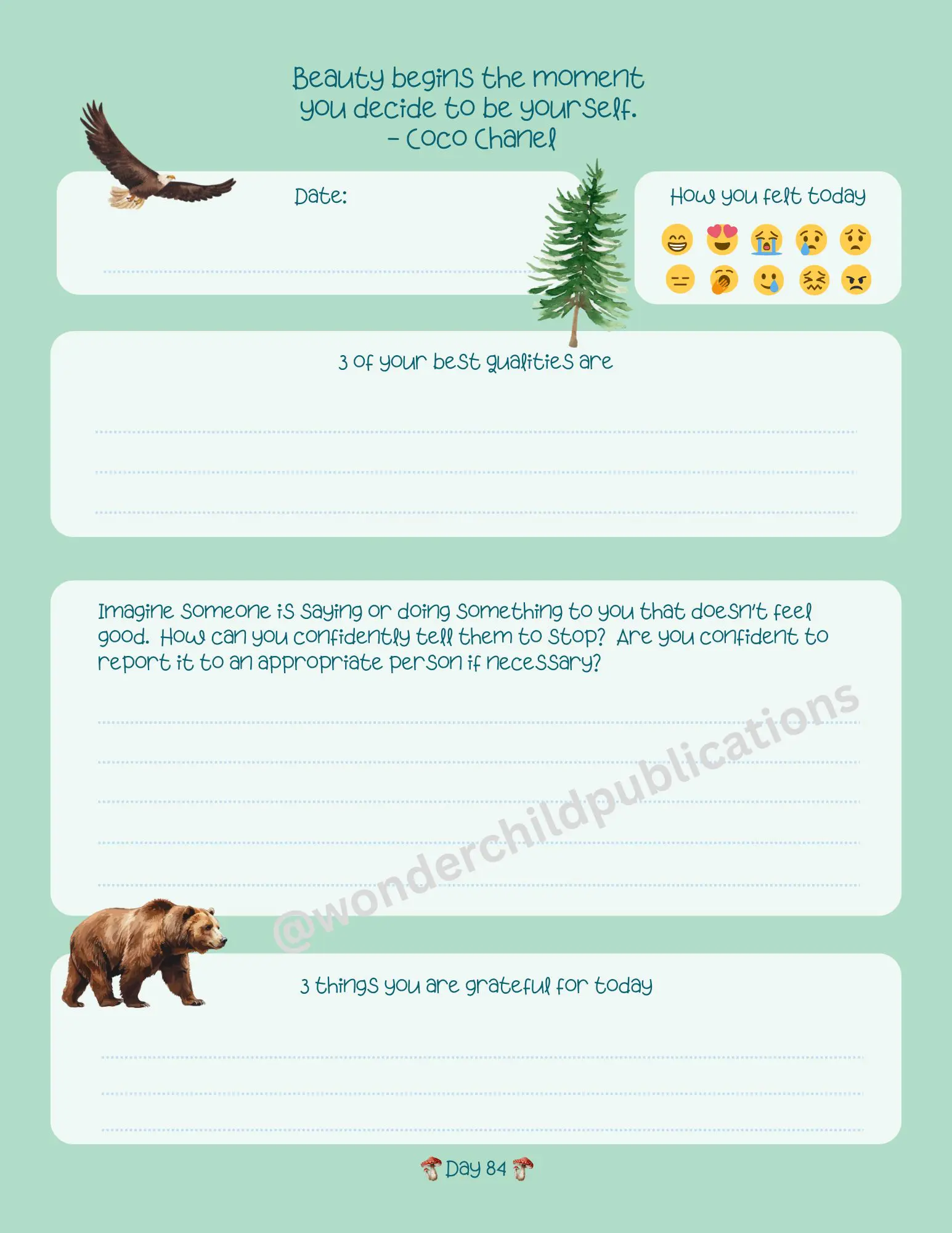Becoming Confident Journal Forest Path Edition