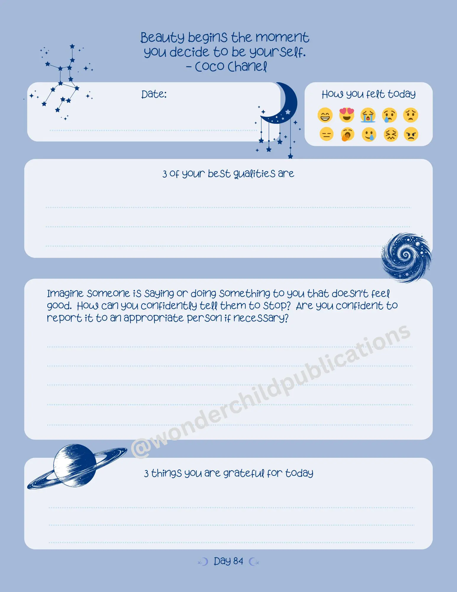 Becoming Confident Journal Reach for the Stars Edition