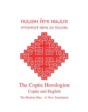 The Coptic Horologion: Coptic and English