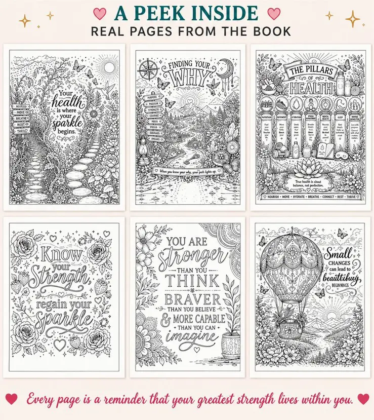 Sparkle from Within: A Wellness Coloring Book