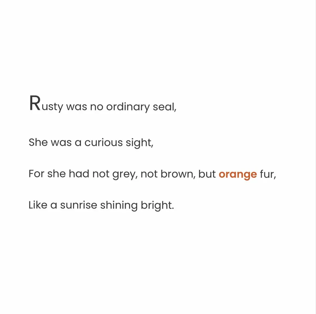 Rusty the Orange Seal