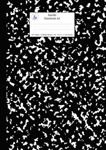 Marble Notebook A4