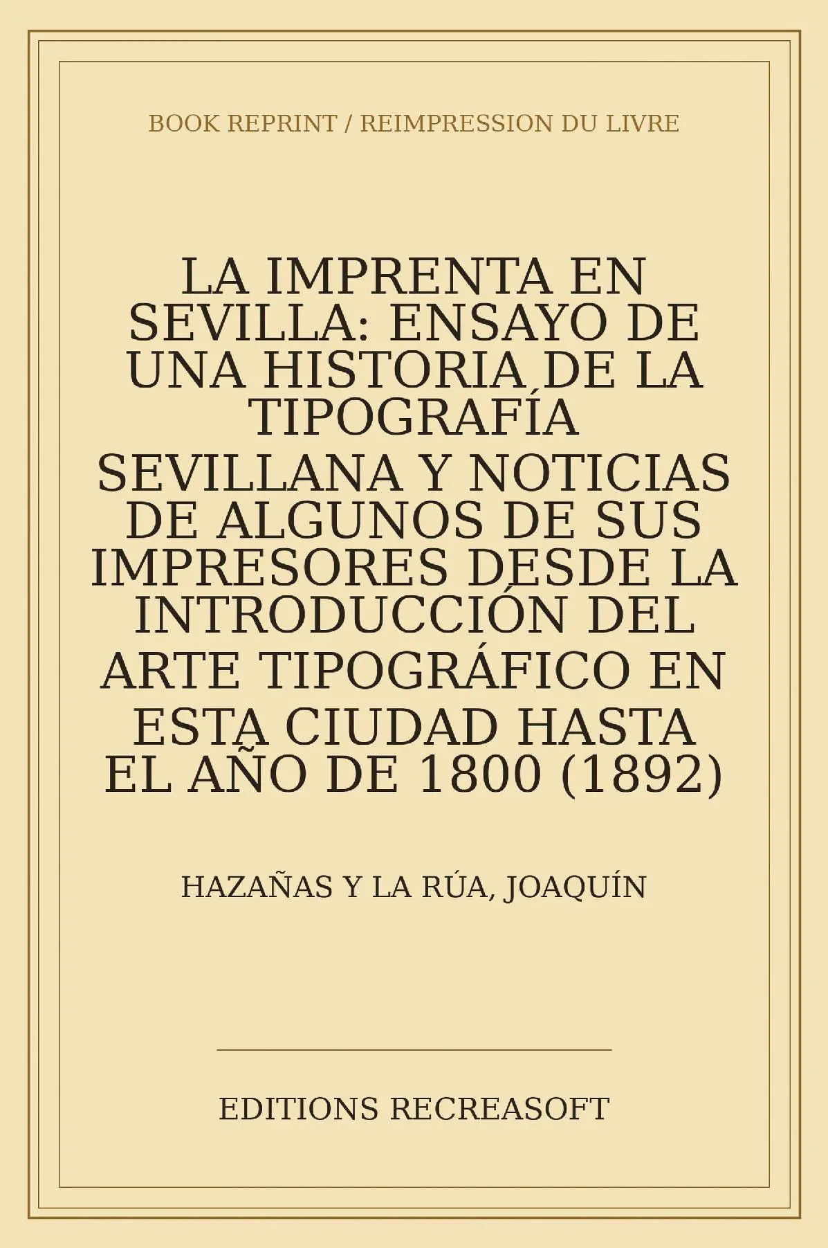 La imprenta en Sevilla
