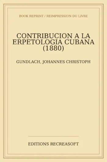 Contribucion a la erpetologia cubana