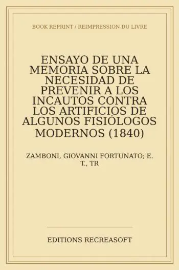 Ensayo de una memoria sobre la necesidad de prevenir