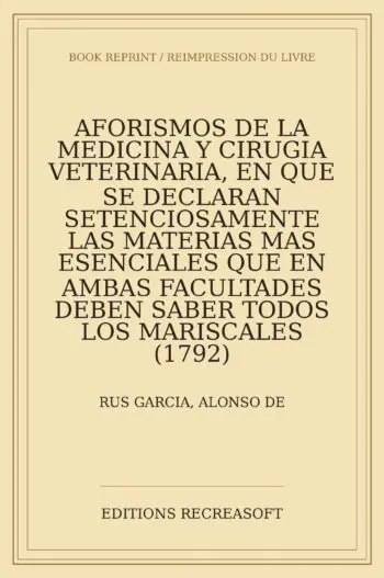 Aforismos de la medicina y cirugia veterinaria