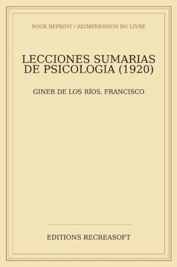 Lecciones sumarias de psicologia