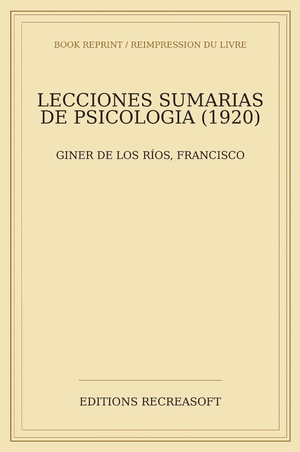 Lecciones sumarias de psicologia