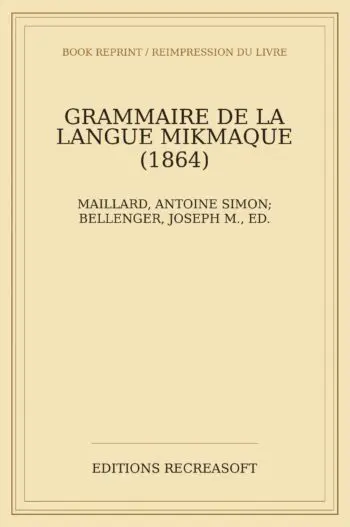 Grammaire de la langue mikmaque