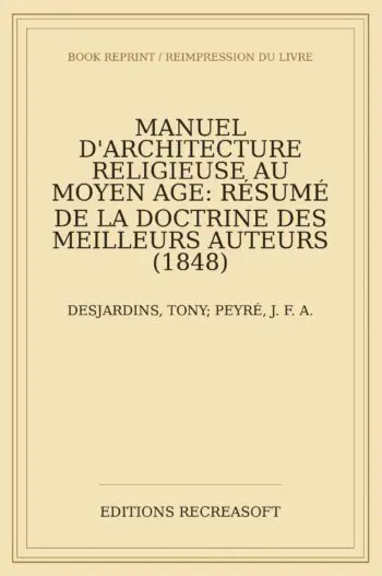 Manuel d'architecture religieuse au moyen age