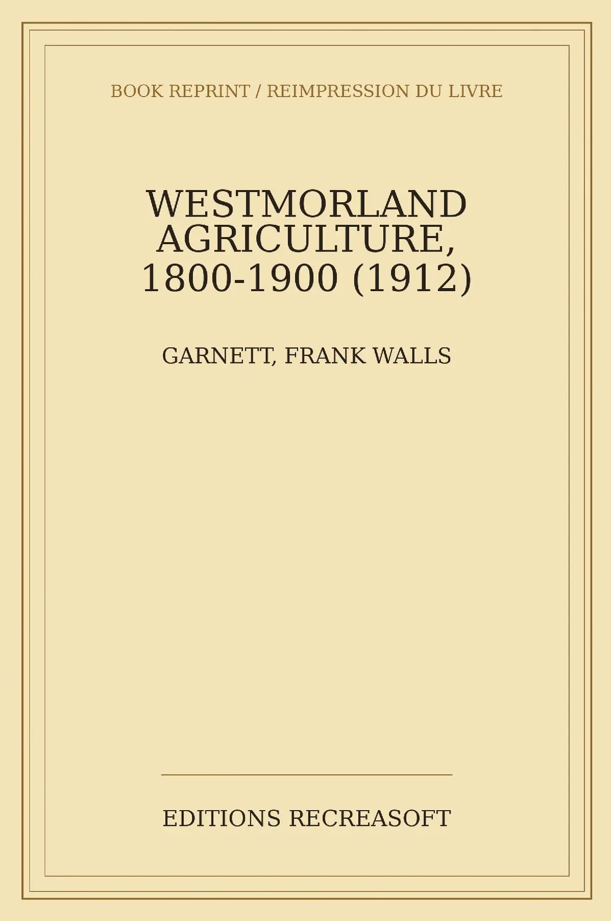 Westmorland agriculture, 1800-1900