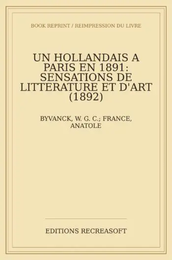 Un Hollandais a Paris en 1891