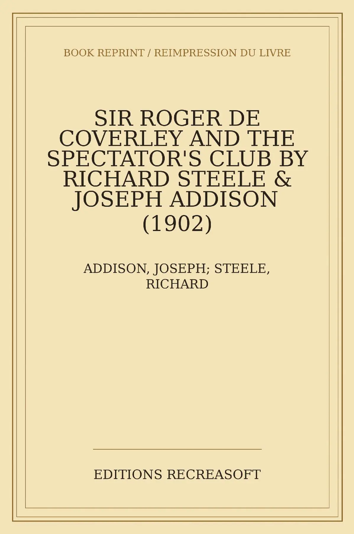 Sir Roger de Coverley and the Spectator's Club (1902)