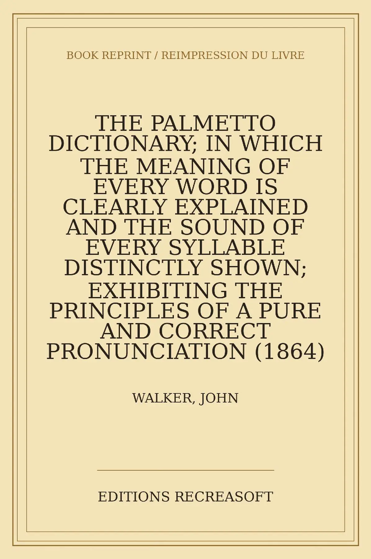 The Palmetto Dictionary (Richmond, 1864)