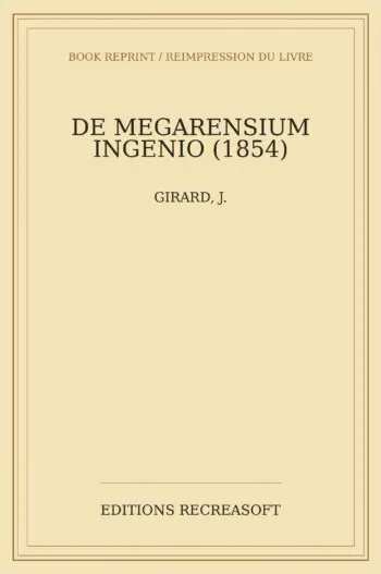 De Megarensium ingenio (1854)