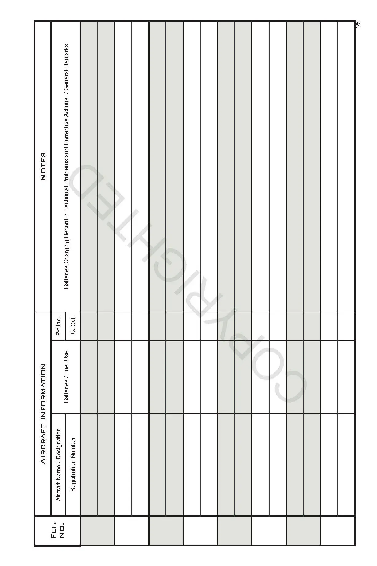 UAV PILOT LOGBOOK FIELD EDITION